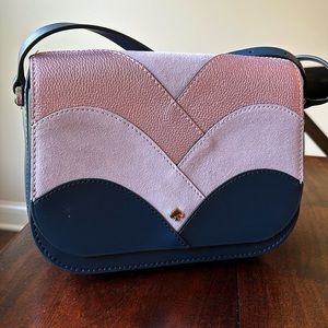 Kate Spade NWT medium flap shoulder bag Nadine Patchwork, leather/suede